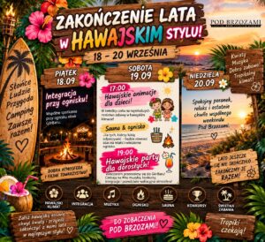 camping pod brzozami